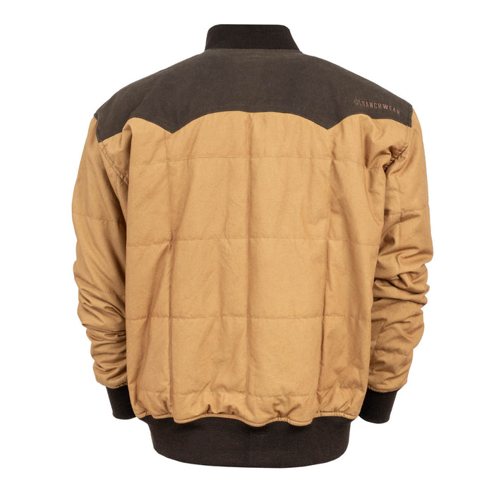 STS Ranchwear Mens Gus Caramel/Chocolate 100% Cotton Canvas Jacket