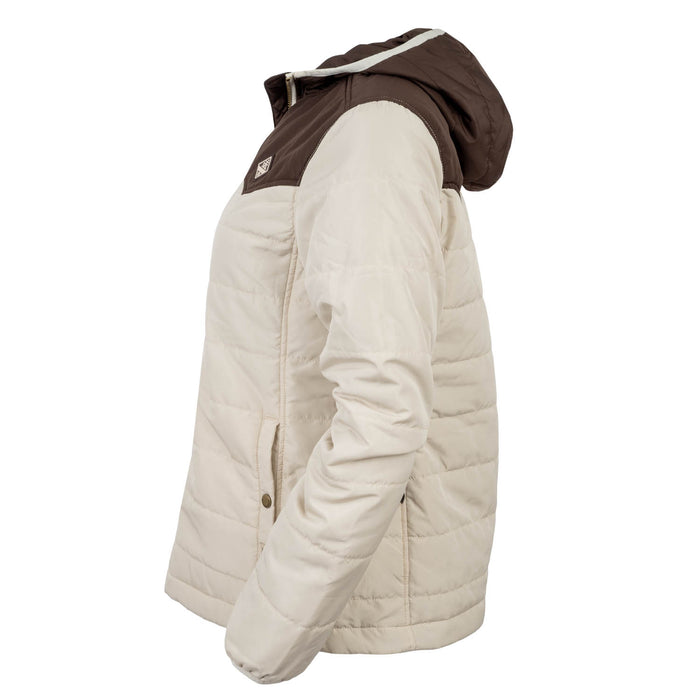 STS Ranchwear Womens Rowan Cream/Brown 100% Polyester Softshell Jacket