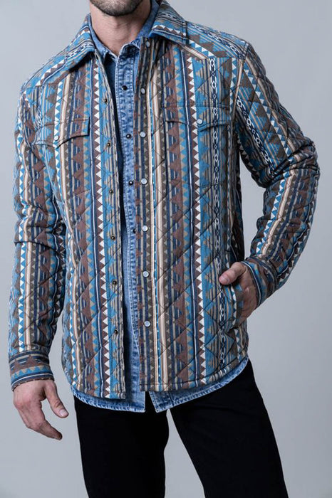 Kimes Ranch Mens Socorro Skink Slate Blue 100% Polyester Softshell Jacket