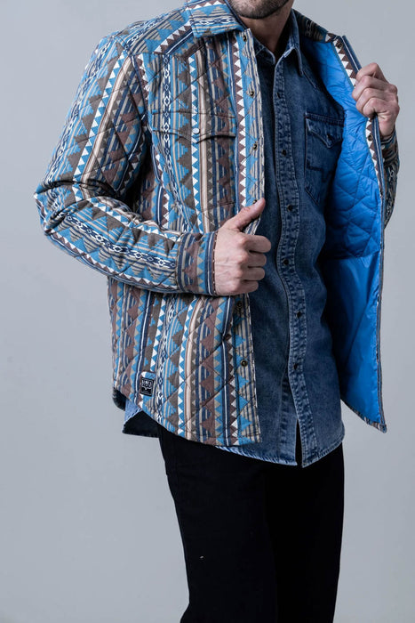 Kimes Ranch Mens Socorro Skink Slate Blue 100% Polyester Softshell Jacket