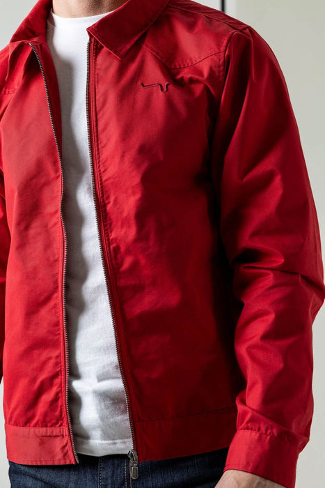 Kimes Ranch Mens Stark Service Dark Red Cotton Blend Cotton Jacket