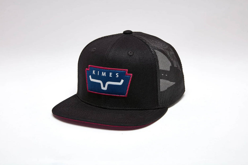 Kimes Ranch Unisex Texola Black Cotton Twill Trucker Cap