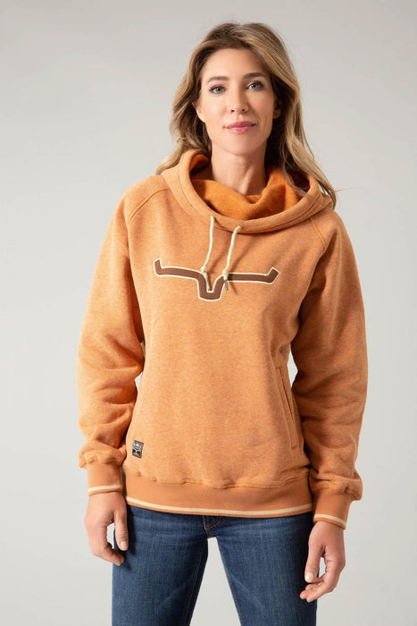 Kimes Ranch Womens Two Scoops Rust Cotton Blend Hoodie