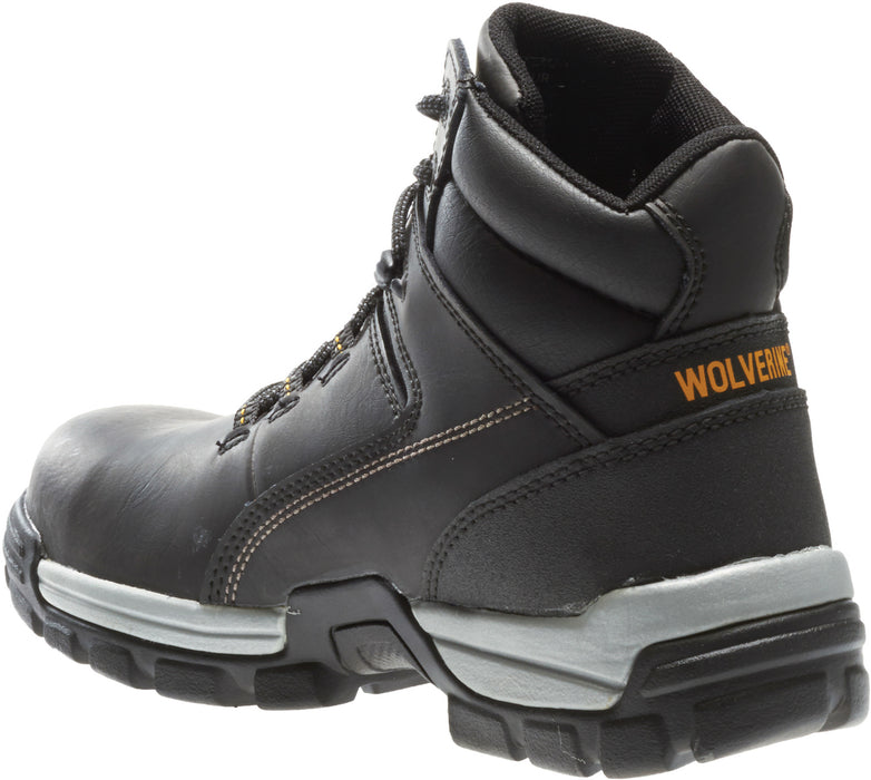 Wolverine Mens Black Leather Tarmac WP CT Reflective Work Boots