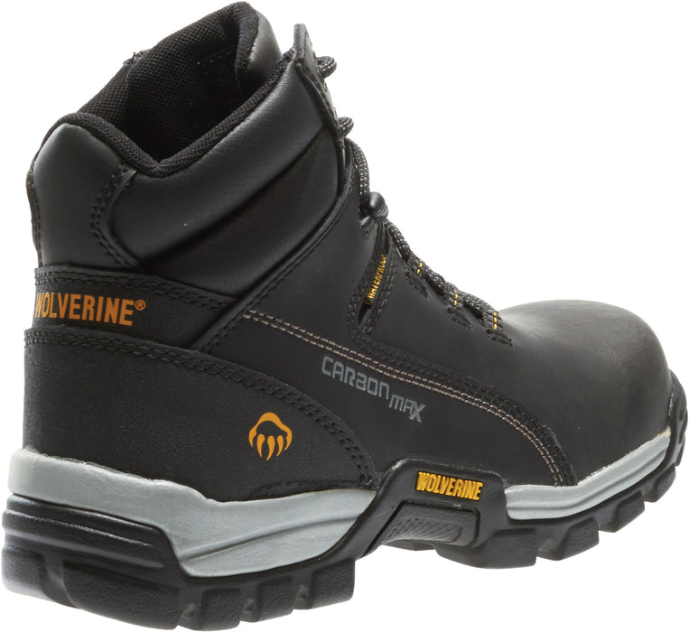 Wolverine Mens Black Leather Tarmac WP CT Reflective Work Boots