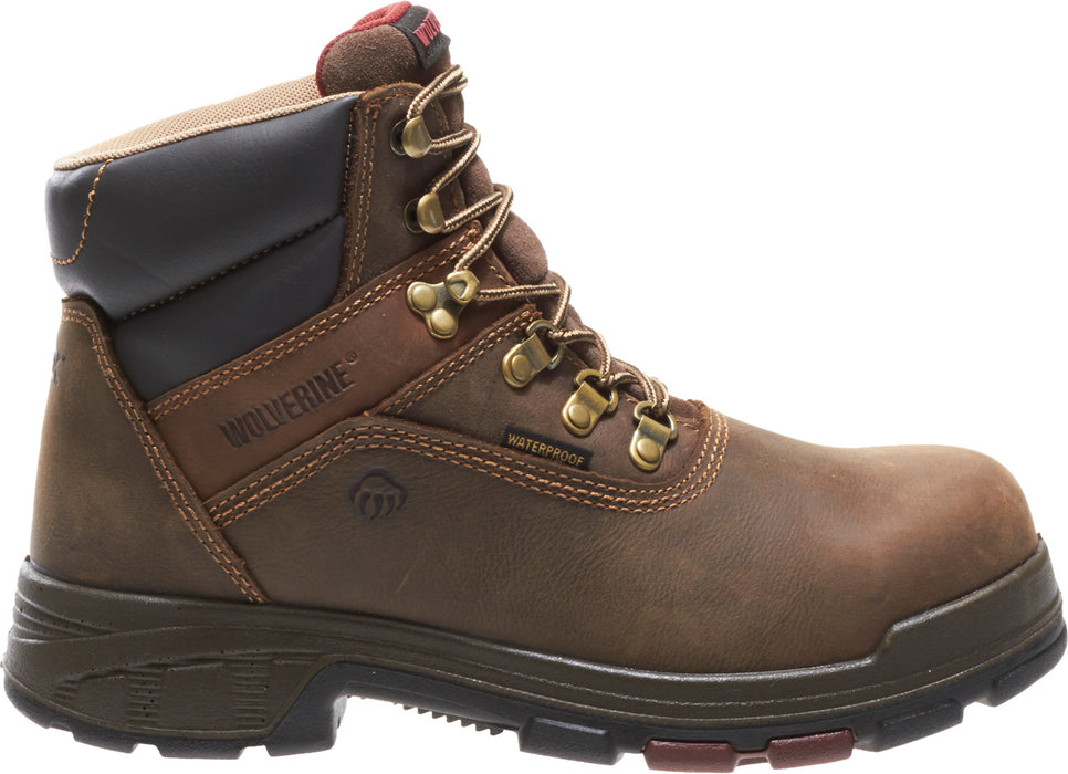 Wolverine Mens Dark Coffee Leather Cabor EPX WP CT Work Boots