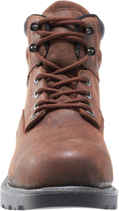 Wolverine Mens Dark Brown Leather Floorhand WP ST 6in Work Boots