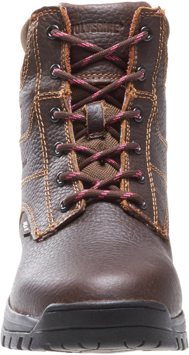 Wolverine Womens Brown Leather Piper WP CT EH Work Boots