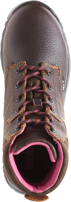 Wolverine Womens Brown Leather Piper WP CT EH Work Boots