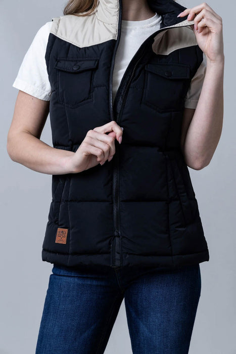 Kimes Ranch Womens Wyldfire Black 100% Polyester Puffer Vest