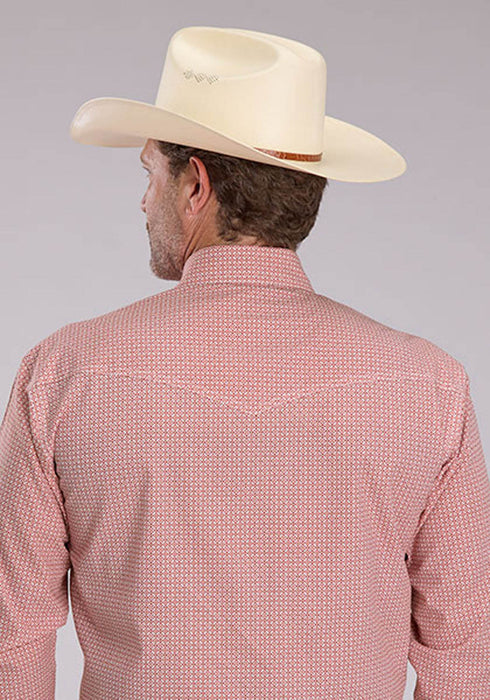 Roper Mens 2500 Satillo Foulard Rust 100% Cotton L/S Shirt