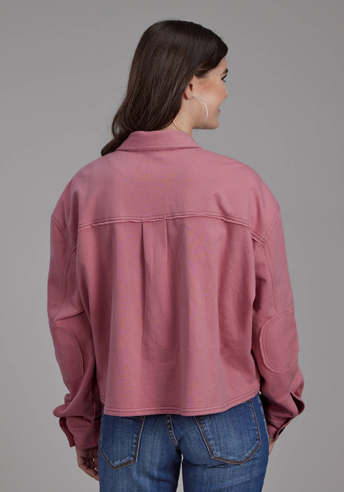 Roper Womens Western Crop Pink 100% Cotton Jacket