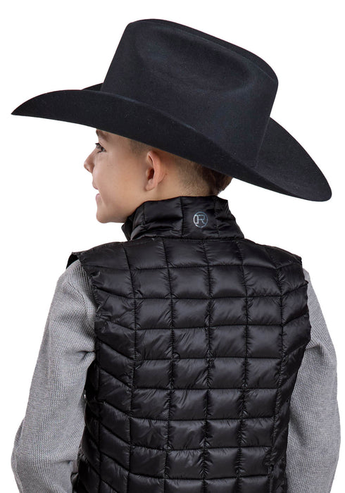 Roper Kids Boys Crushable Parachute Black 100% Nylon Softshell Vest