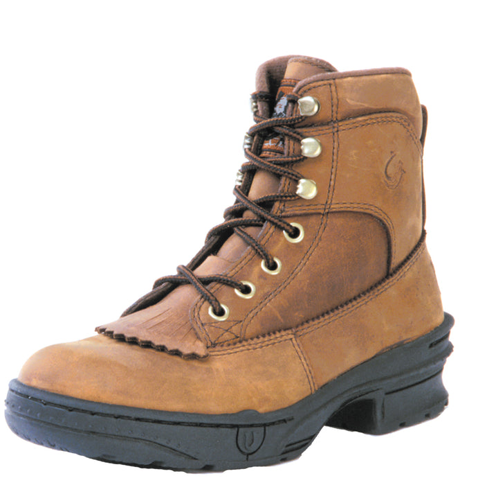 Roper Mens Crossrider Rocky Brown Leather Work Boots