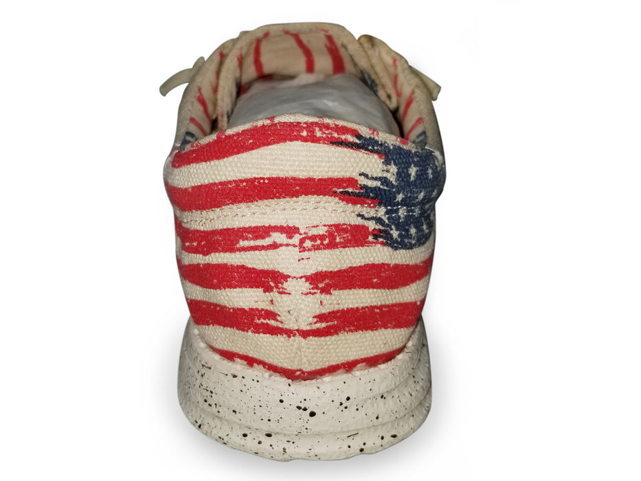 Roper Mens USA Flag Heel Fabric Hang Loose Moc xford Shoes