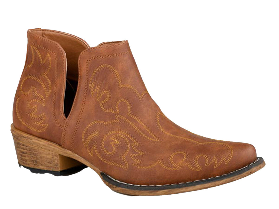 Roper Womens Ava Brown Faux Leather Fashion Boots