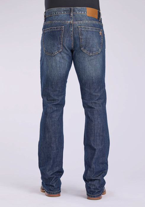 Tin Haul Mens 1660 Jagger X Back Pkt Blue 100% Cotton Jeans