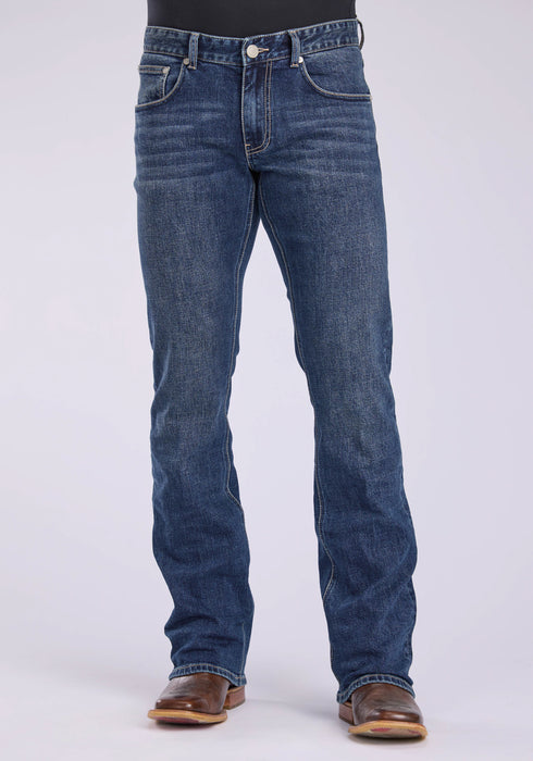 Tin Haul Mens 1661 Jagger Stretch Blue Cotton Blend 2 Tone Jeans