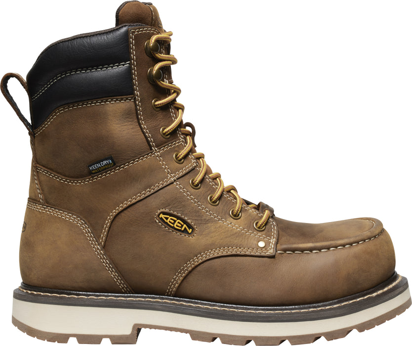 Keen Utility Mens Cincinnati 8in WP Belgian/Sandshell Leather Work Boots