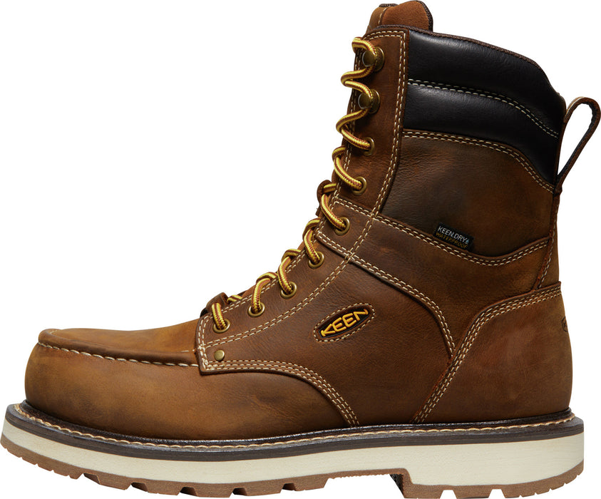 Keen Utility Mens Cincinnati 8in WP Belgian/Sandshell Leather Work Boots