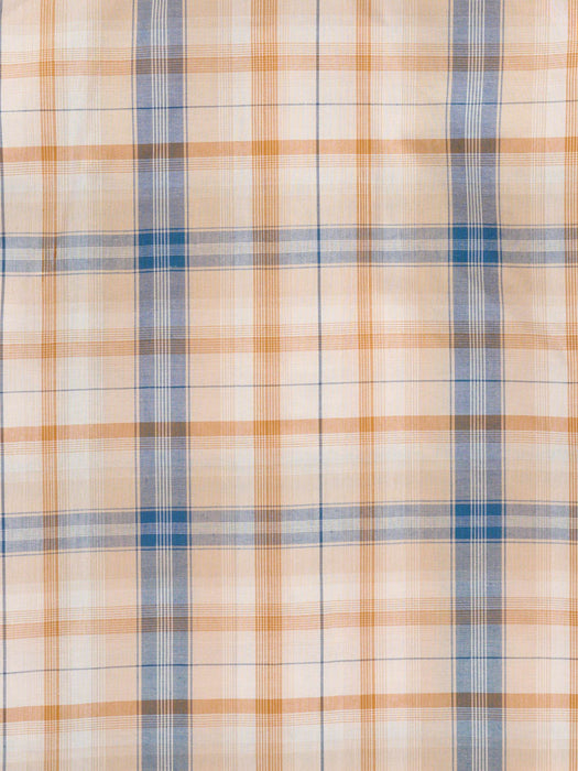 Ely and Walker Kids Boys Western Textured Plaid Tan Poly/Cotton L/S Shirt