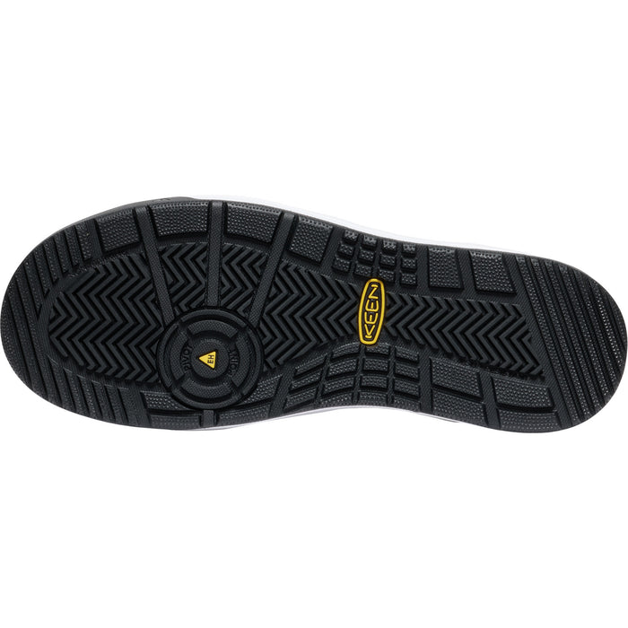 Keen Utility Mens Overton Mid CT Star White/Black Leather Work Boots