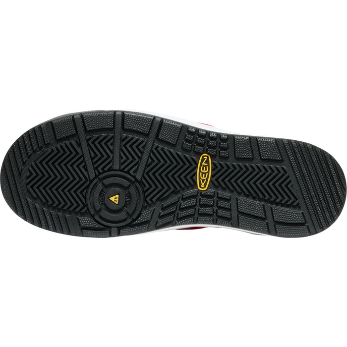 Keen Utility Mens Overton Mid CT Steel Grey/Black Leather Work Boots