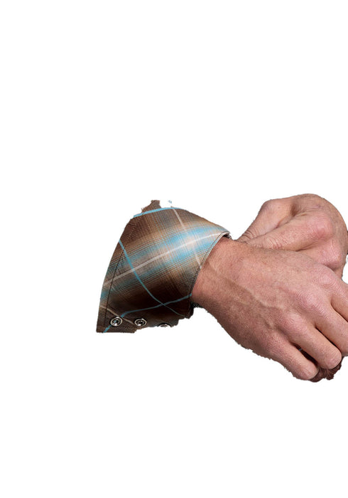 Stetson Mens 2575 Fall Paisley Brown 100% Cotton L/S Shirt