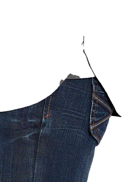 Stetson Mens Chambray 1 Pocket Navy 100% Cotton L/S Shirt