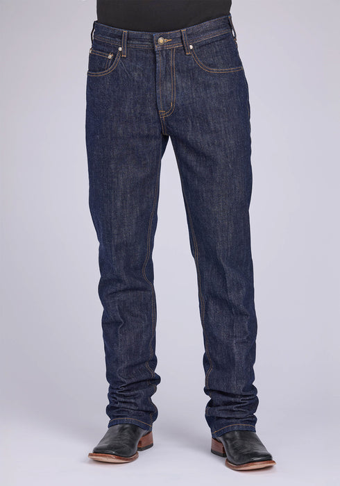 Stetson Mens 1210 Straight Fit X Blue 100% Cotton Jeans