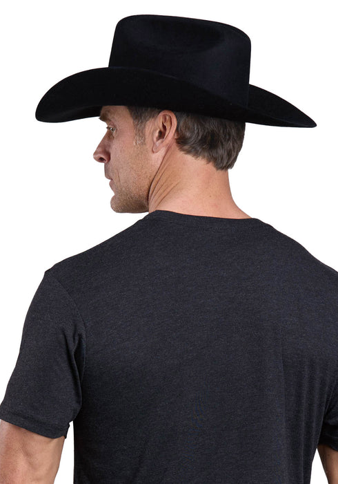 Stetson Unisex Beaver Griffon Seal Black Poly/Cotton S/S T-Shirt