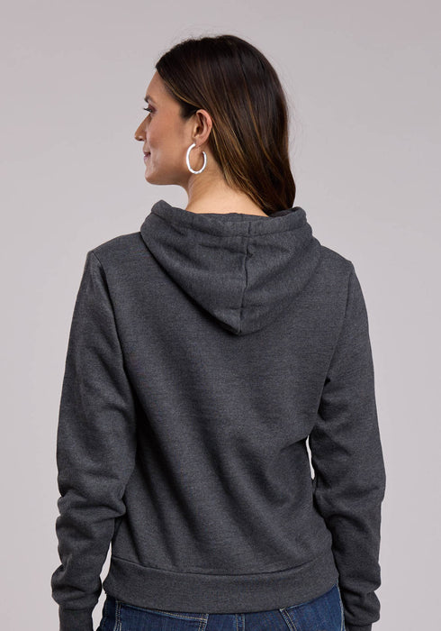 Stetson Womens USA Western Wear Black Cotton Blend Hoodie