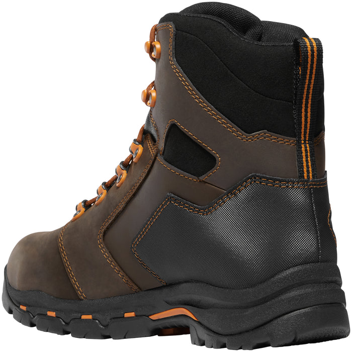 Danner Mens Vicious MET/NMT Brown/Orange Leather Work Boots