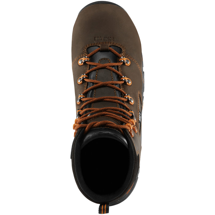 Danner Mens Vicious MET/NMT Brown/Orange Leather Work Boots