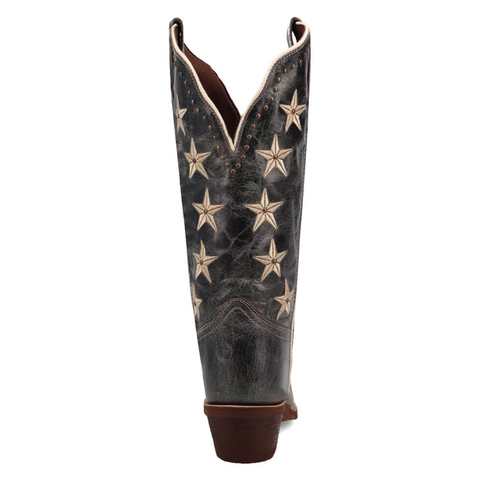 Laredo Womens Serenade Blue Leather Cowboy Boots