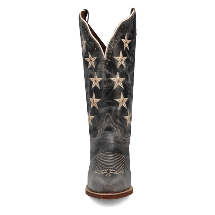 Laredo Womens Serenade Blue Leather Cowboy Boots