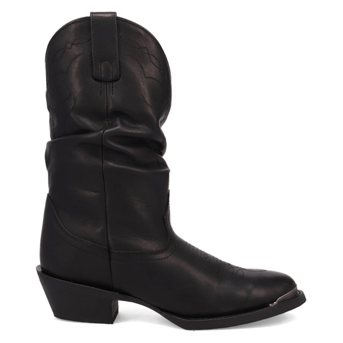 Laredo Womens Lazy River Black Leather Cowboy Boots