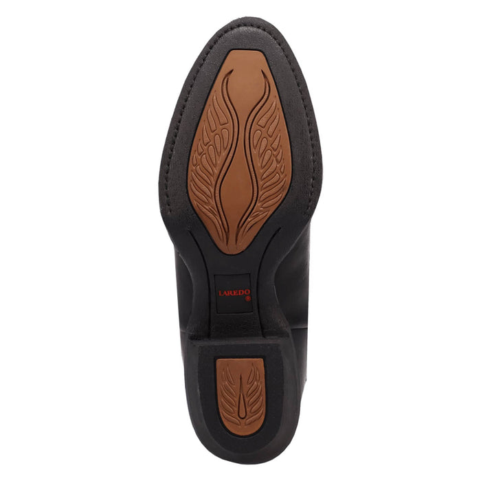 Laredo Womens Lazy River Black Leather Cowboy Boots