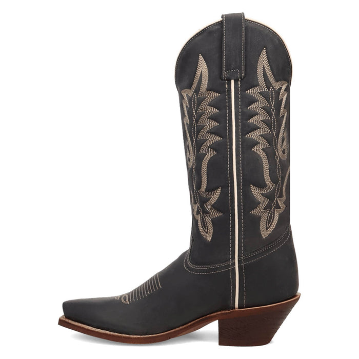 Laredo Womens Carly Navy Leather Cowboy Boots