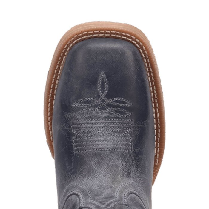 Laredo Womens Chic Blue Leather Cowboy Boots