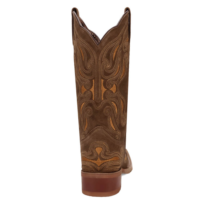 Laredo Womens Millie Olive Leather Cowboy Boots
