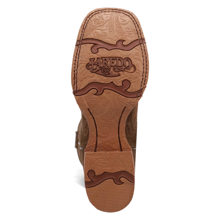 Laredo Womens Millie Olive Leather Cowboy Boots