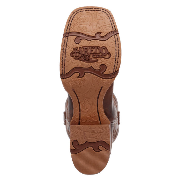 Laredo Womens Dream Weaver Brown Leather 11in Cowboy Boots
