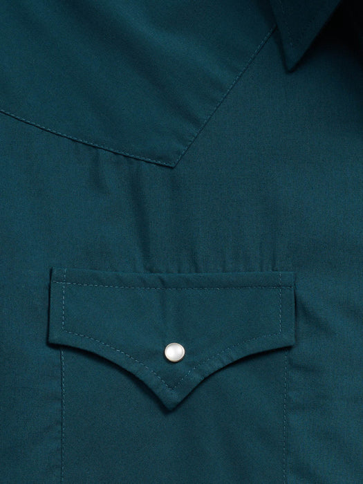 Ely and Walker Mens Western Solid Pine Poly/Cotton L/S Shirt