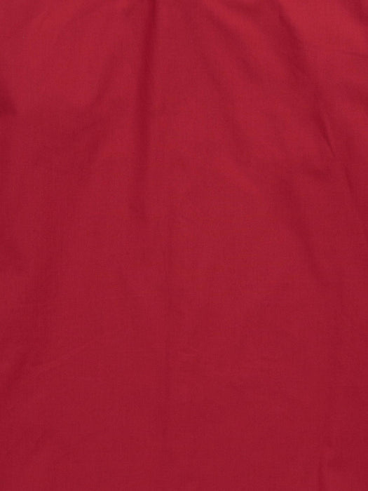 Ely and Walker Mens Western Solid Ruby Poly/Cotton L/S Shirt