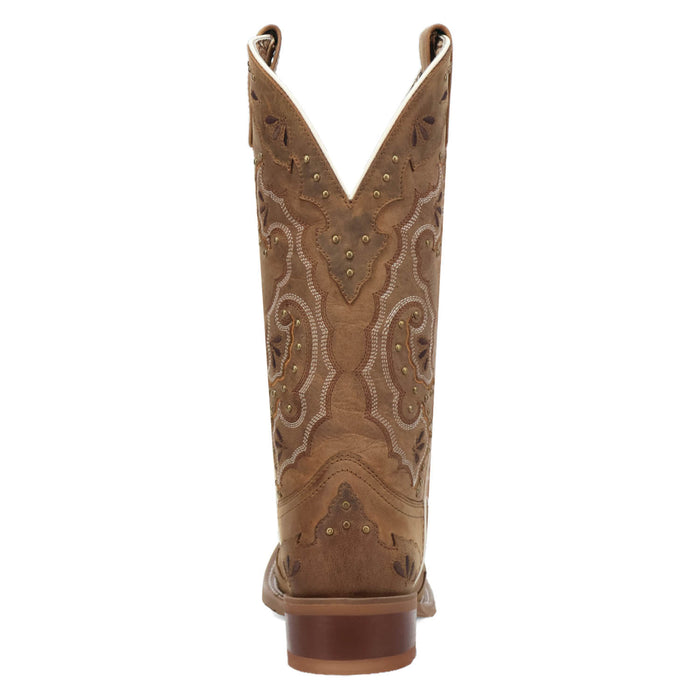 Laredo Womens Lottie Sand Leather 12in Cowboy Boots