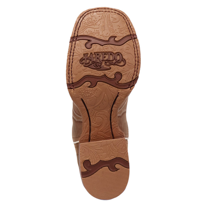 Laredo Womens Lottie Sand Leather 12in Cowboy Boots