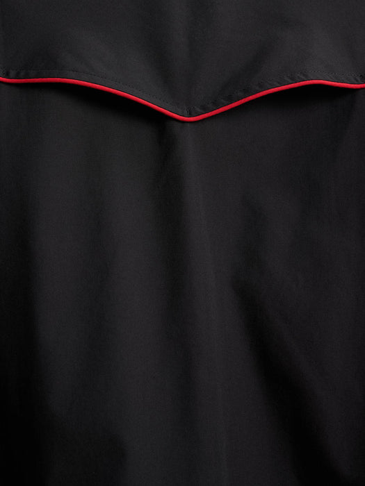 Ely and Walker Mens Pro Western Vented Piping Black Poly/Cotton L/S Shirt