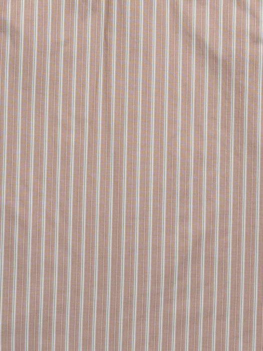 Ely and Walker Mens Western Stripe Snap Blue/Tan Poly/Cotton S/S Shirt