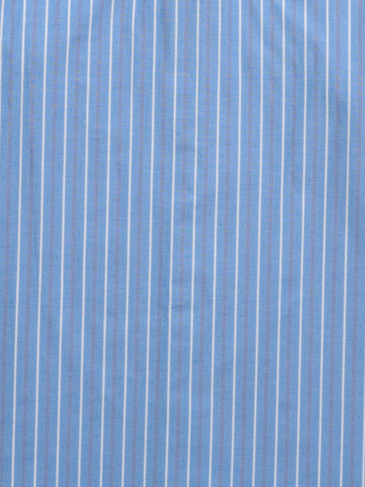 Ely and Walker Mens Western Americana Stripe Blue/Red Poly/Cotton S/S Shirt